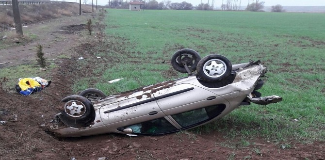 Çorum’da Otomobil Takla Attı:1Yaralı