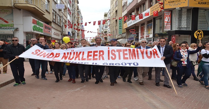 Tufan Köse, Nükleer Karşıtı Mitinge Katıldı