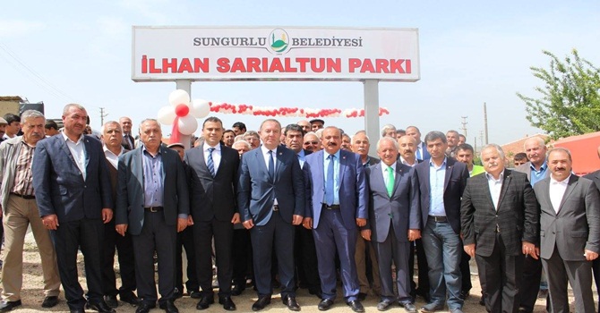 İlhan Sarıaltın Parkı Açıldı