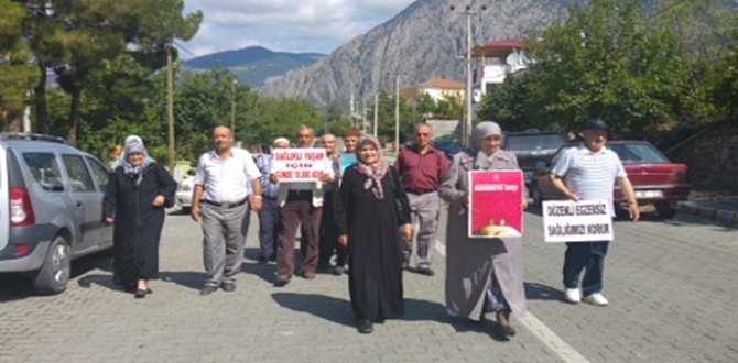 Kargı’da Hacı Adayları Sağlık İçin Yürüdüler