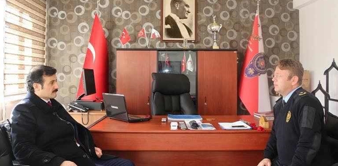 Kaymakam Gözen’den Emniyet Müdürlüğü’nü Ziyaret