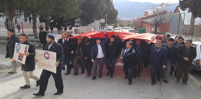 Kargı’da Terör Olayları Protesto Edildi