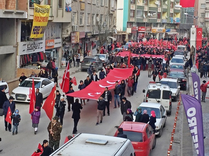 Sungurlu’da Teröre Lanet Mitingi