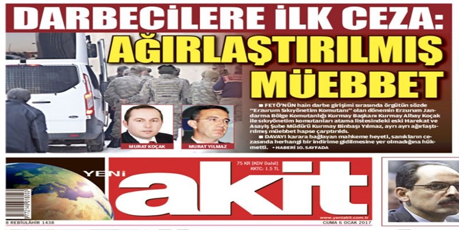 Yeni Akit Gazetesinden Büyük Hata!