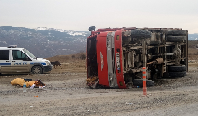 Çorum Kavşağında Kaza