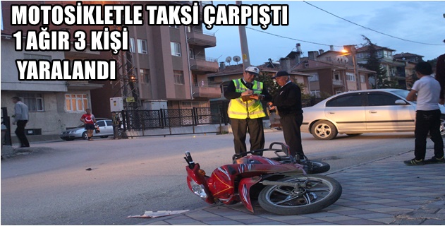 Motosiklet Kazasında 3 Kişi Yaralandı