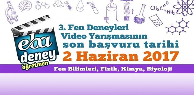 3. EBA Fen Deneyleri Video Yarışması Başlıyor