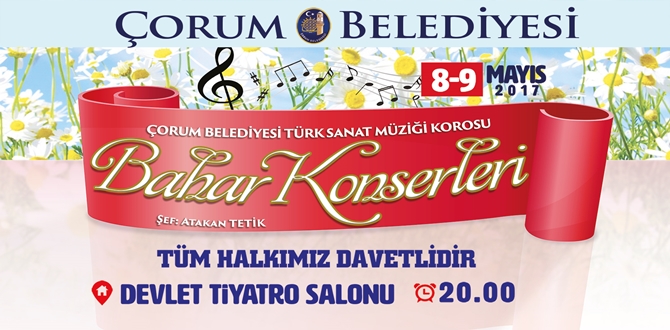 Belediye TSM Korosu’ndan “Bahar Konserleri”