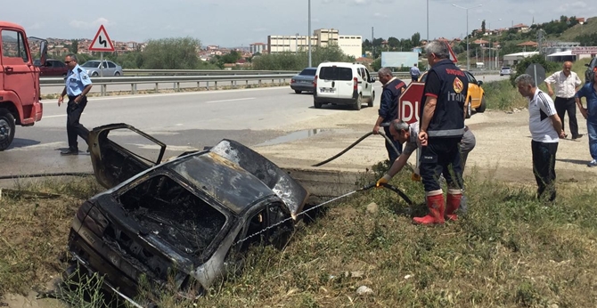 Yanan LPG’li Araç Korku Doku Anlar Yaşattı