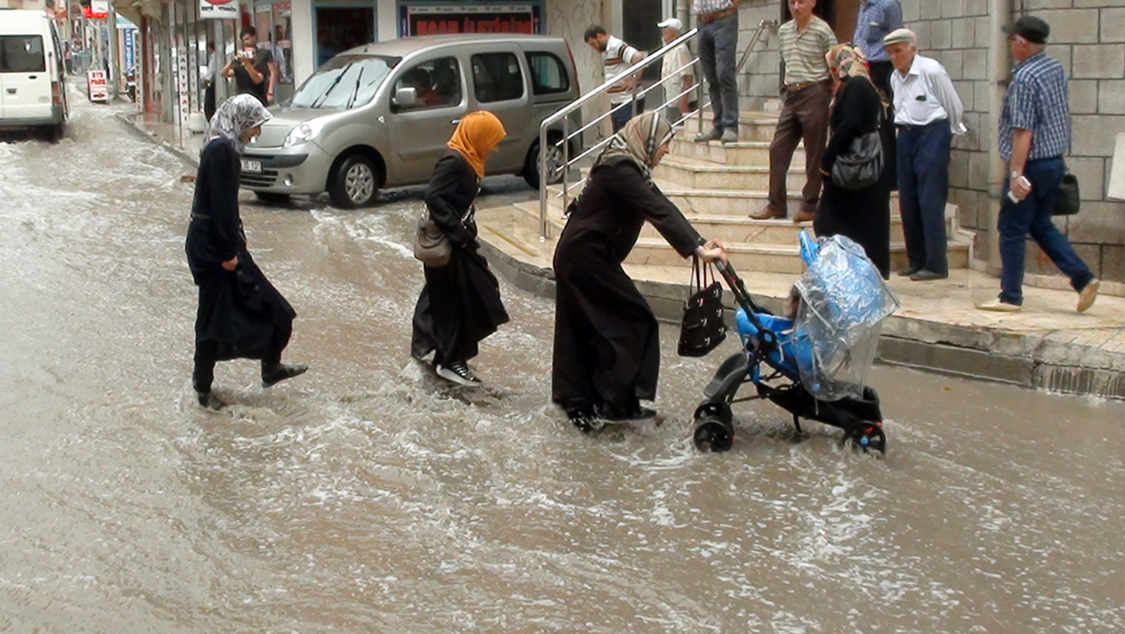 Çorum’da Sağanak Yağış Etkili Oldu