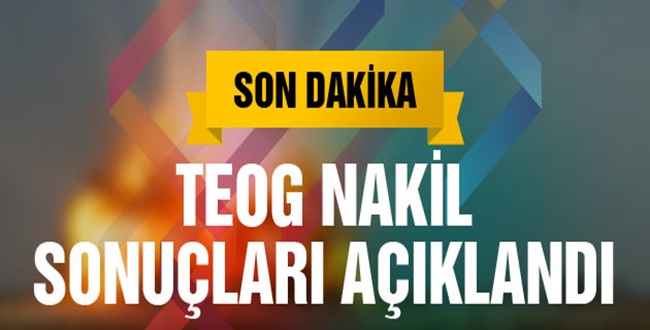 TEOG 3.Nakil Sonuçları Açıklandı