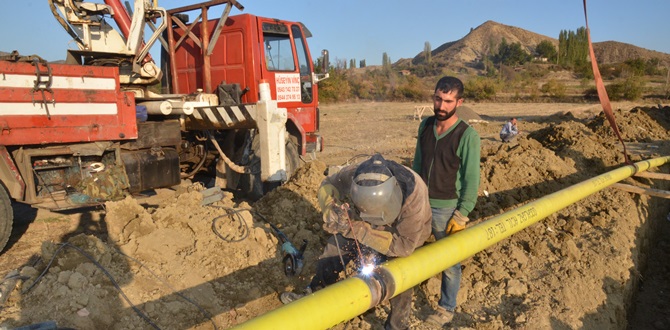 O İlçeye Doğalgaz Müjdesi