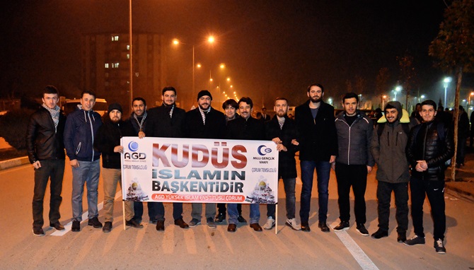 Çorum’dan, “Kudüs İslamındır” Mitingine Katıldılar