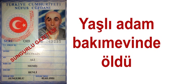 Bakımevinde Ölü Bulundu