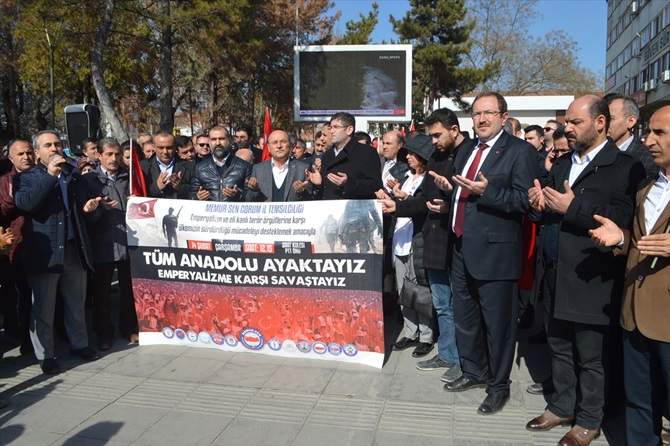 Çorum’da Zeytin Dalı Harekatı’na Destek