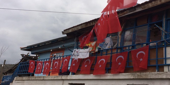 Köylerini Türk Bayrakları İle Donattılar