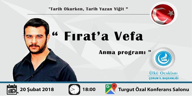 Fırat Çakıroğlu İçin Anma Programı