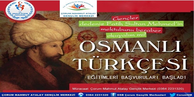 Osmanlıca Kursları Başladı