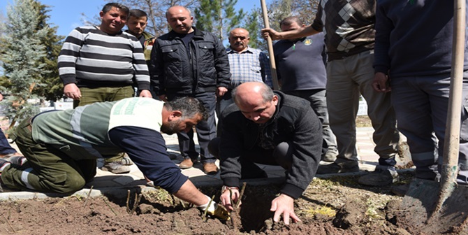 Mezarlıklara 5 Bin Gül Dikildi