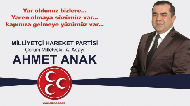 Ahmet Anak Aday Adayı Oldu