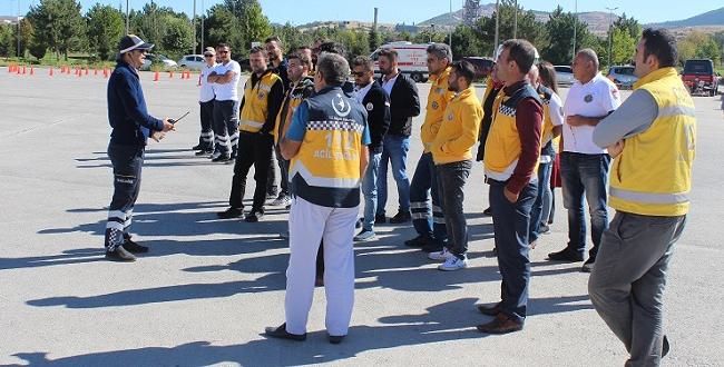 Ambulans Şoförlerine Eğitim Verildi