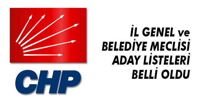 CHP’nin Tam Listesi Belli Oldu