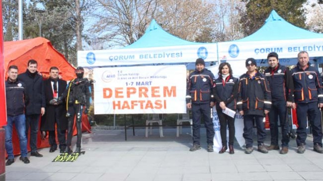 Deprem Haftasını Kutladılar