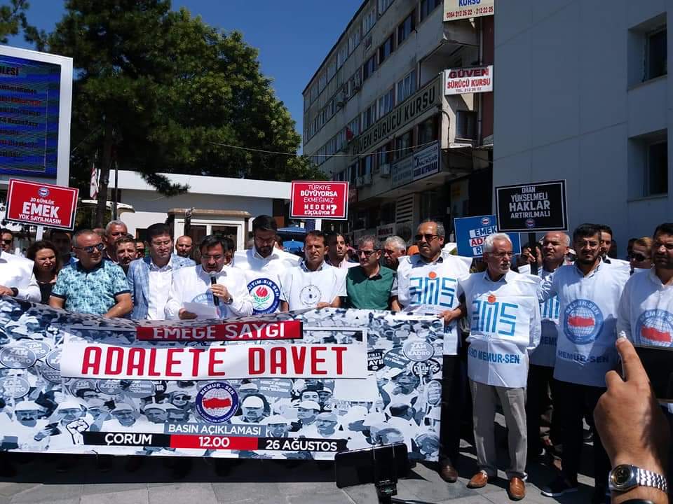 Memur-Senden “Emeğe Saygı, Adalete Davet ”Açıklaması