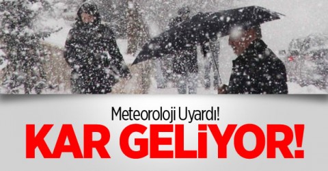 Meteorolojiden Kar Uyarısı