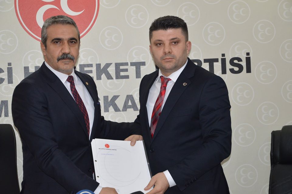 MHP Merkez İlçe Başkanlığına Reşit Büzkaya Getirildi