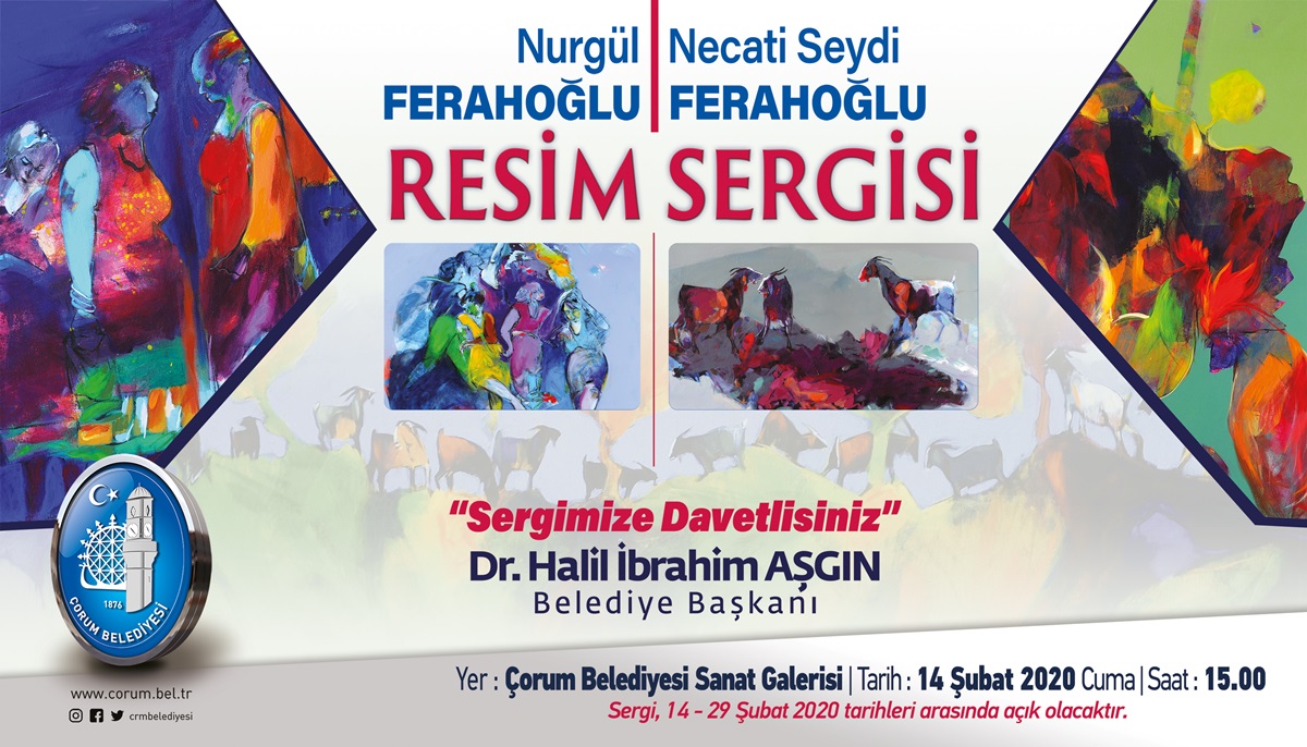 Ferahoğlu Çiftinden Resim Sergisi