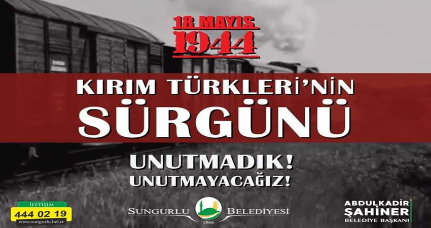 “Kırım Türklerinin Sürgününü Unutmadık”