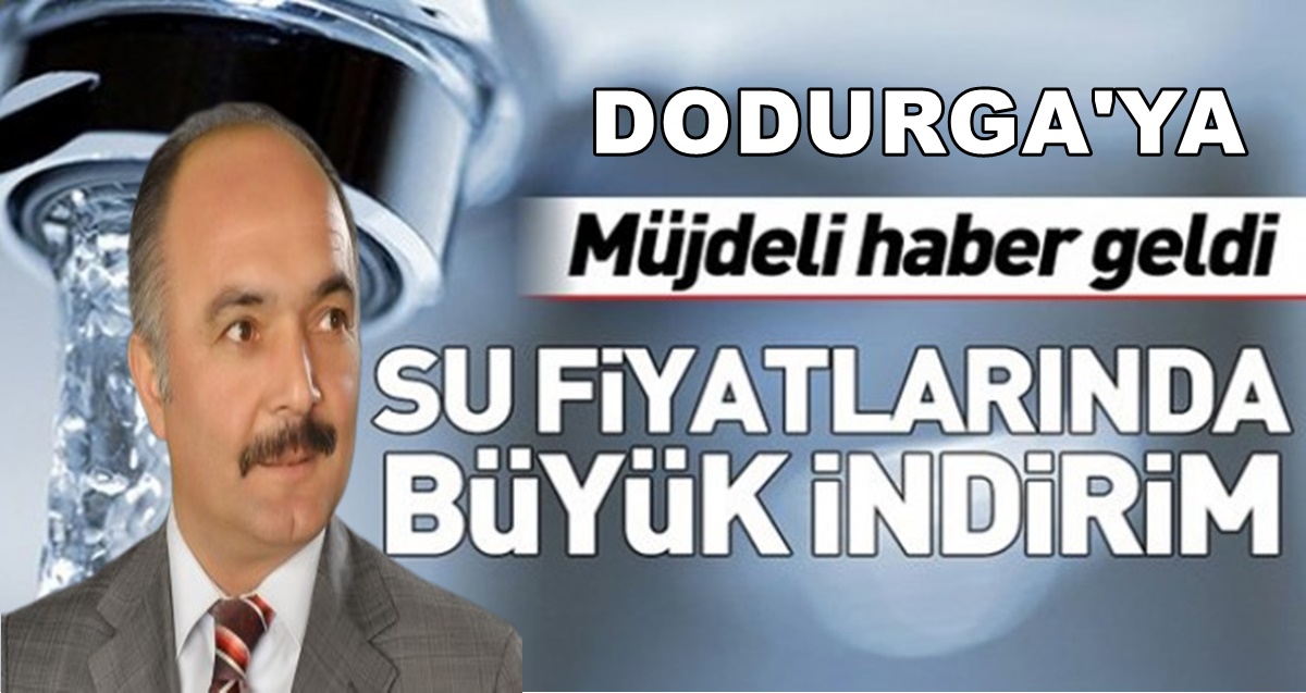 Dodurga Belediyesi Suya İndirim Yaptı