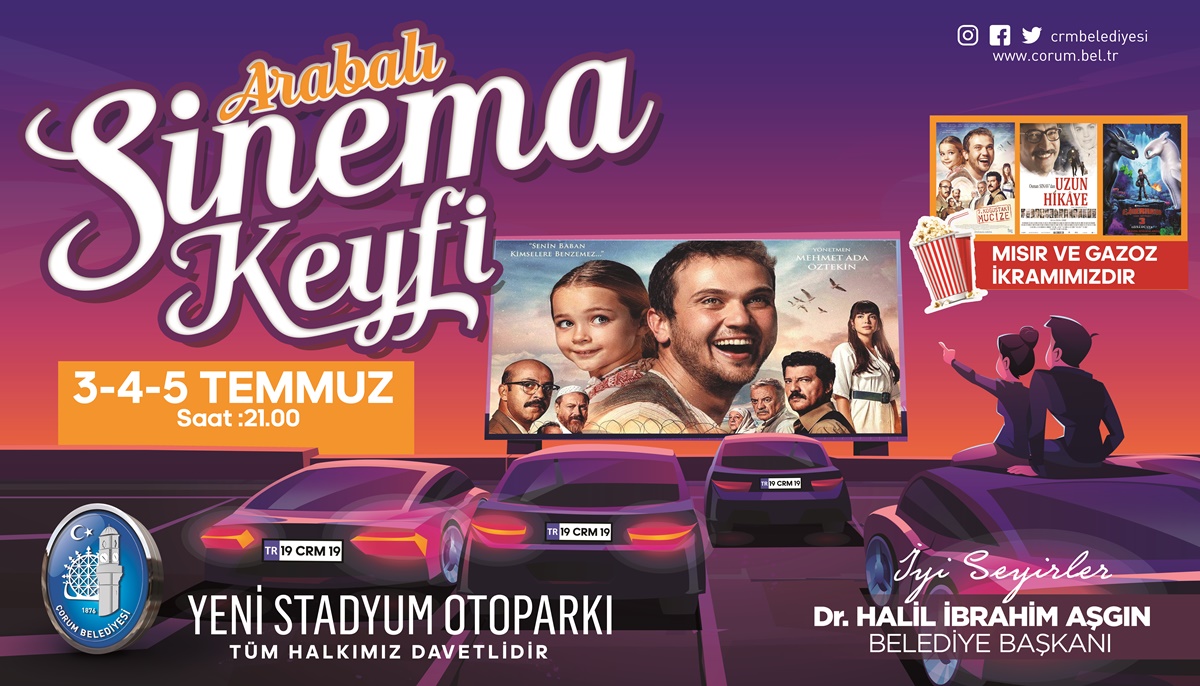 Arabalı Sinema Keyfi Başlıyor