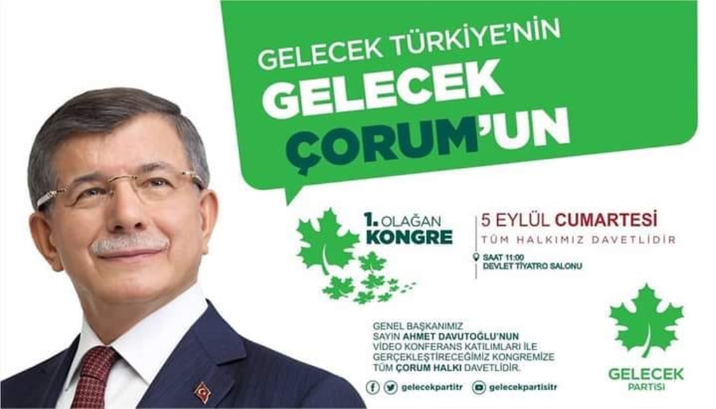 Gelecek Partisi 1. Olağan Kongresi Yapılacak