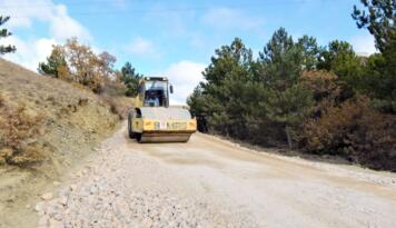 Gençlik Kampına Yol Yapılıyor