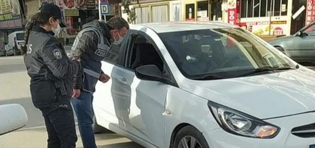 Kısıtlamada Polis Denetim Yaptı