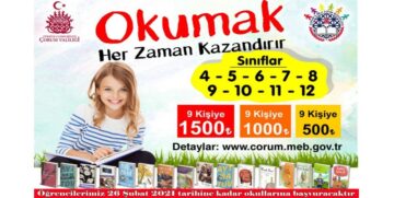 “Kitap Oku Geleceğine Dokun” Kitap Okuma Yarışması Başlıyor