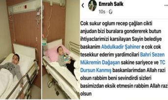 Şalk Ailesinden, Başkan Şahiner’e Teşekkür