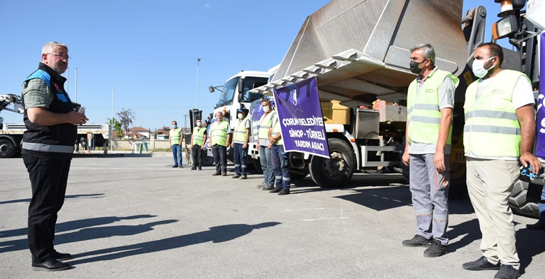 Belediye’den Sinop’a Yardım Eli