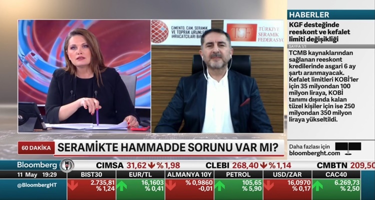 Çenesiz, Seramikte Yaşanan Hammadde Sıkıntılarını Anlattı