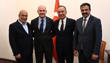 Bakan Soylu’ya Teşekkür Ziyareti