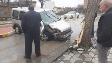Ağaca Çarpan Aracın Sürücüsü Yaralandı