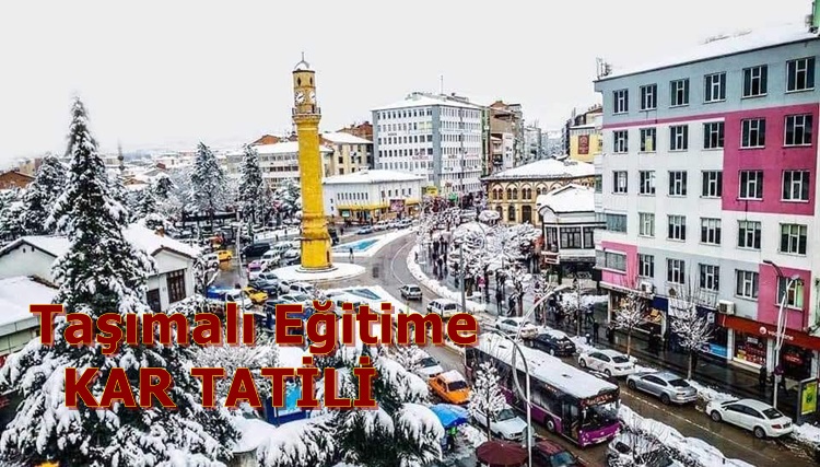 Taşımalı Eğitime 1 Gün Ara Verildi