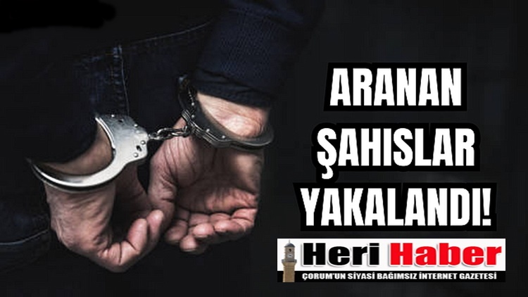 Aranan 16 Şahıs Yakalandı